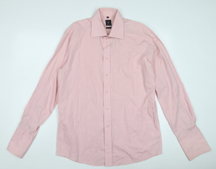 Tom English Men's Pink Dress Shirt, 16 Regular