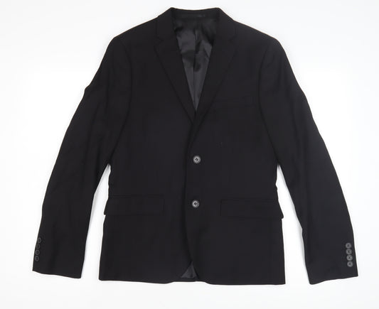 H&M Men's Black Slim Fit Blazer 36R Jacket