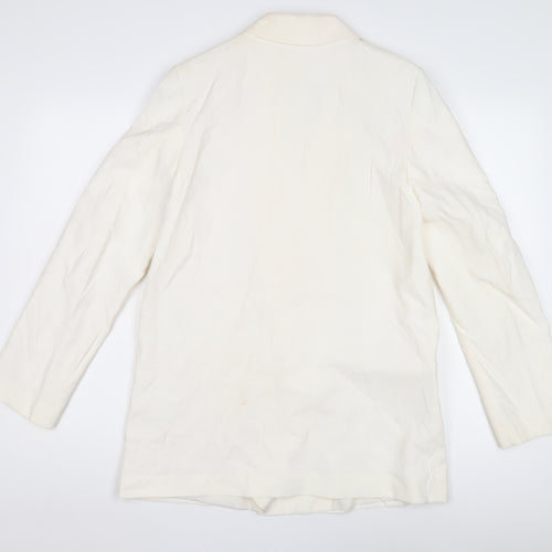 H&M Women's Ivory Blazer - Long Sleeve Size M