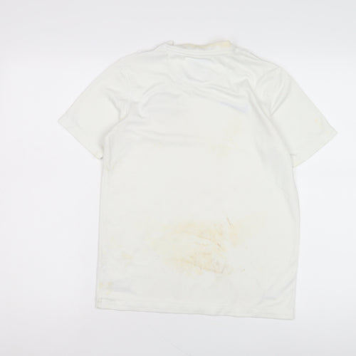 Nike Boys White Sports Jersey, Age 13, Short Sleeve T-Shirt