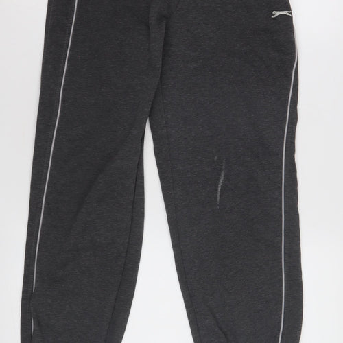 Slazenger Boys Black Jogger Trousers 13 Years