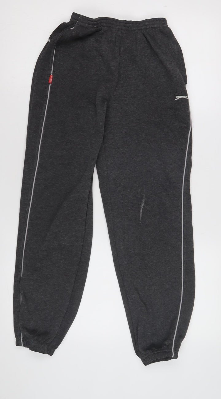 Slazenger Boys Black Jogger Trousers 13 Years