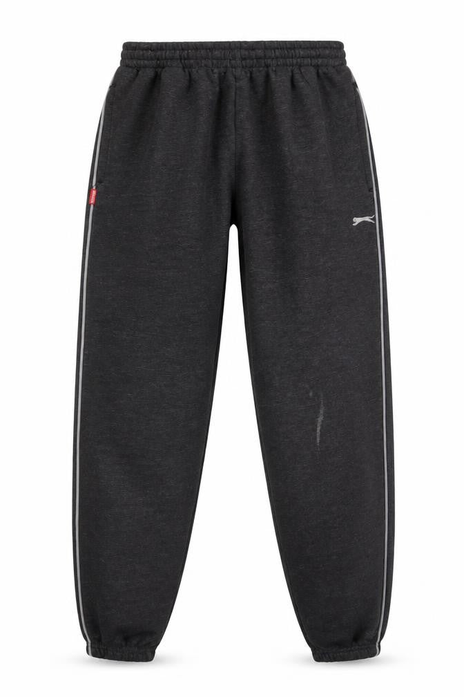 Front view of Slazenger boys’ black jogger trousers 13 years