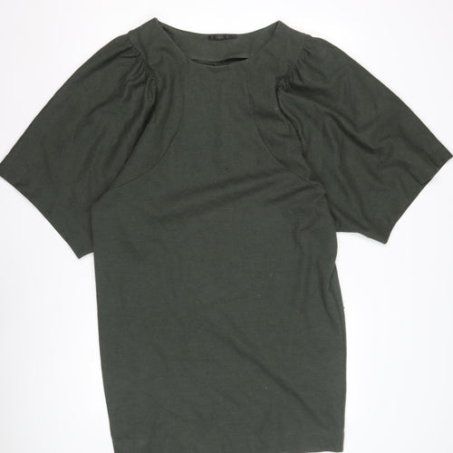 COS Women's Green Dress, Size M, Elegant Casual