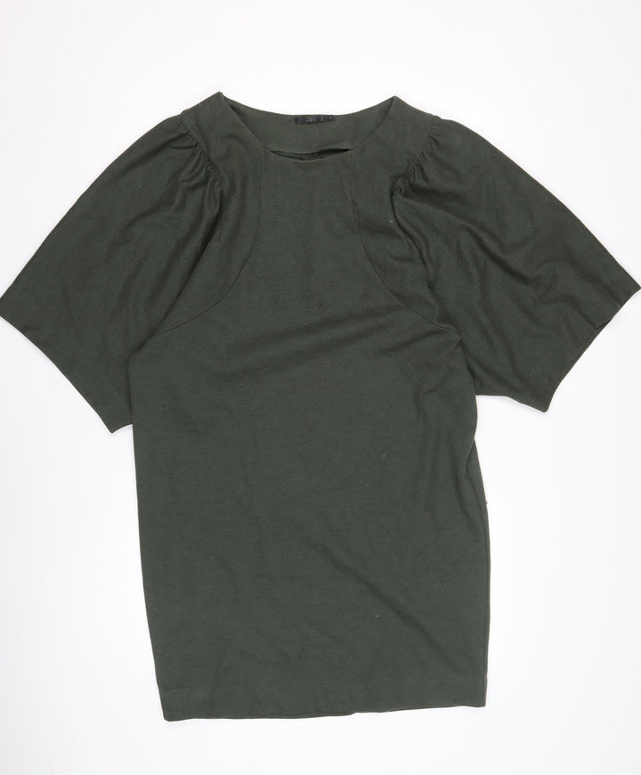 COS Women's Green Dress, Size M, Elegant Casual