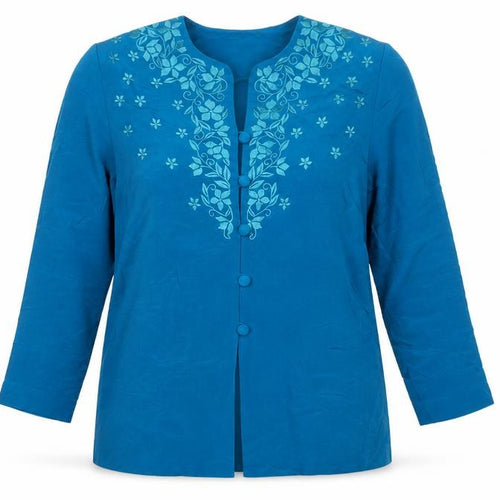 Adrianna Papell Women Blue Top, Size 2, Petites