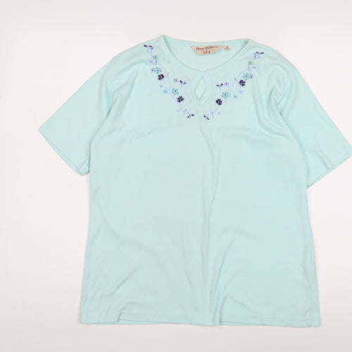 Honor Millburn Women's Blue Cotton Top Size 14
