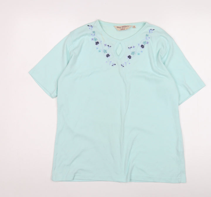Honor Millburn Women's Blue Cotton Top Size 14