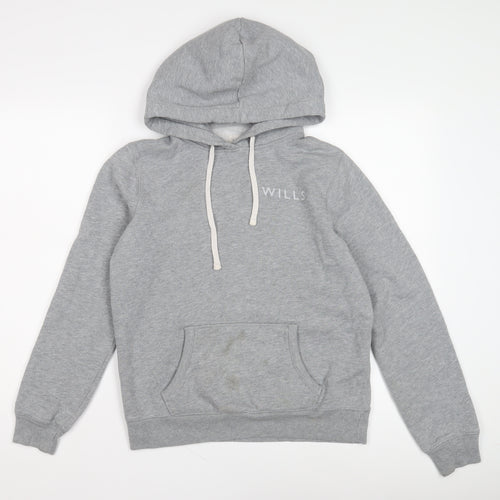 Jack Wills Women's Grey Pullover Hoodie Size 12