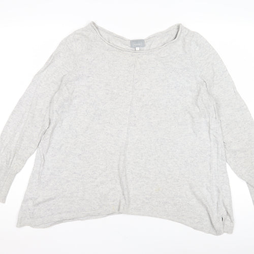 Mint Velvet Grey Women's Pullover, Size 6, Sequin Accents