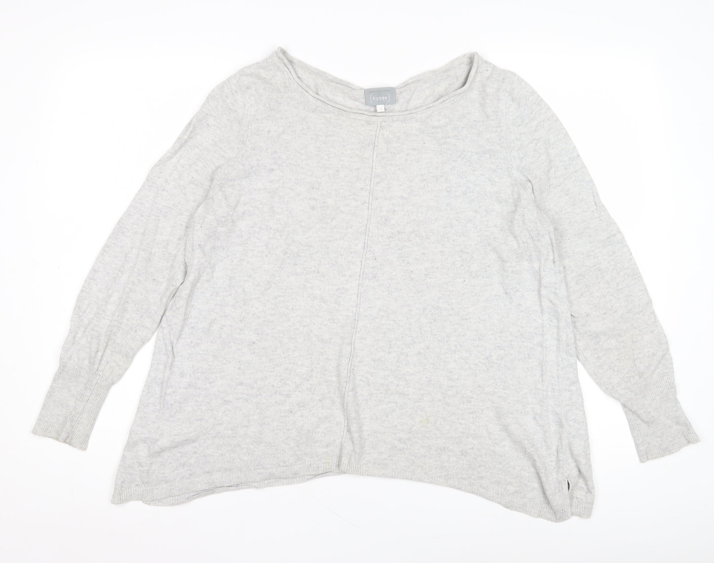 Mint Velvet Grey Women's Pullover, Size 6, Sequin Accents