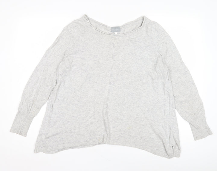 Mint Velvet Grey Women's Pullover, Size 6, Sequin Accents