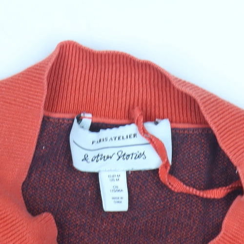Women's & other Stories Red and Black Pullover Jumper, M