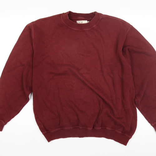 EWM Women's Red Crew Neck Sweatshirt - M