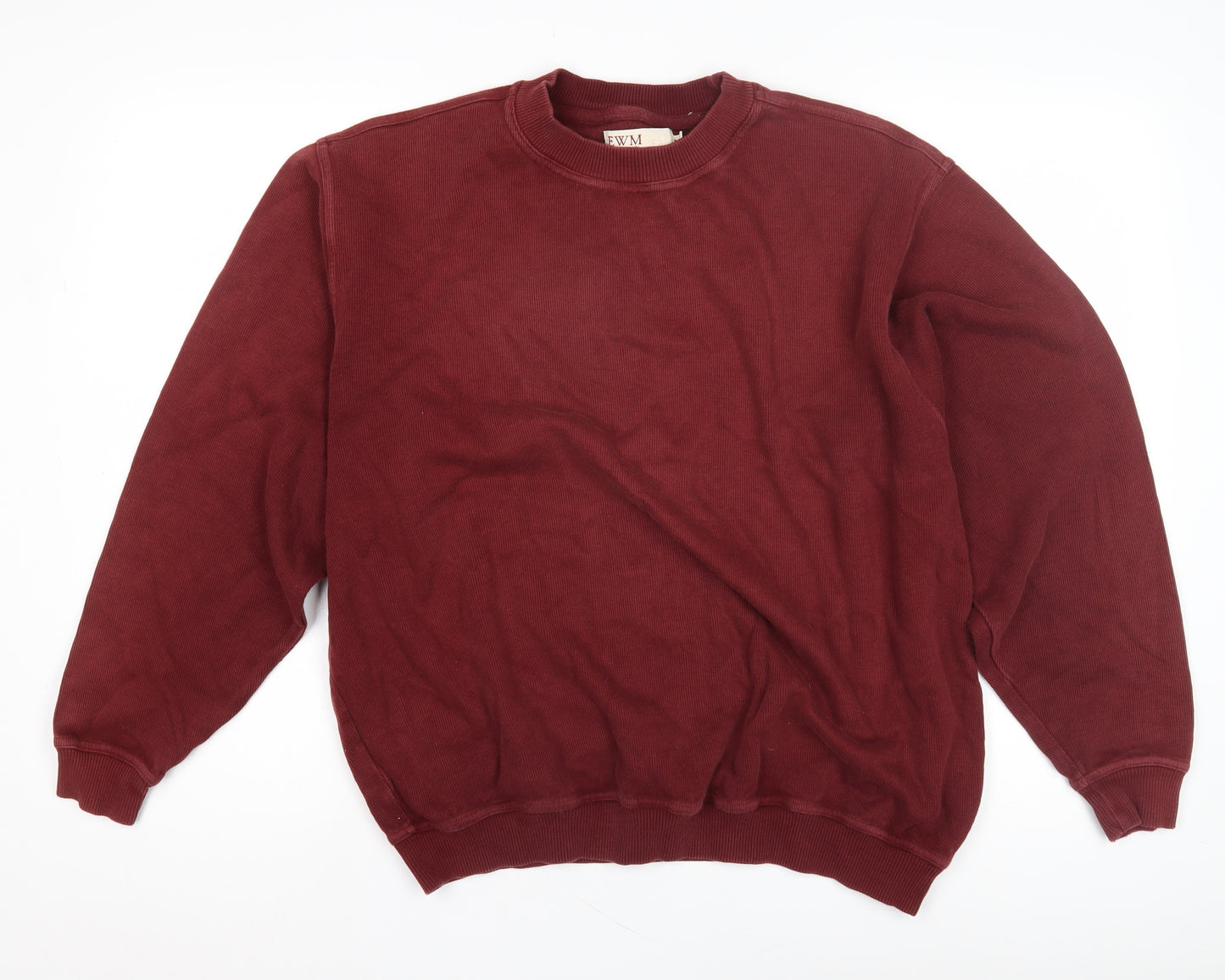 EWM Women's Red Crew Neck Sweatshirt - M