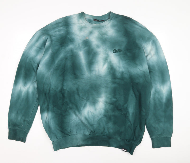 Pull&Bear Men’s Green XL Pullover Sweatshirt