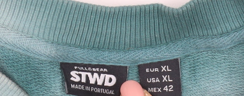 Pull&Bear Men’s Green XL Pullover Sweatshirt