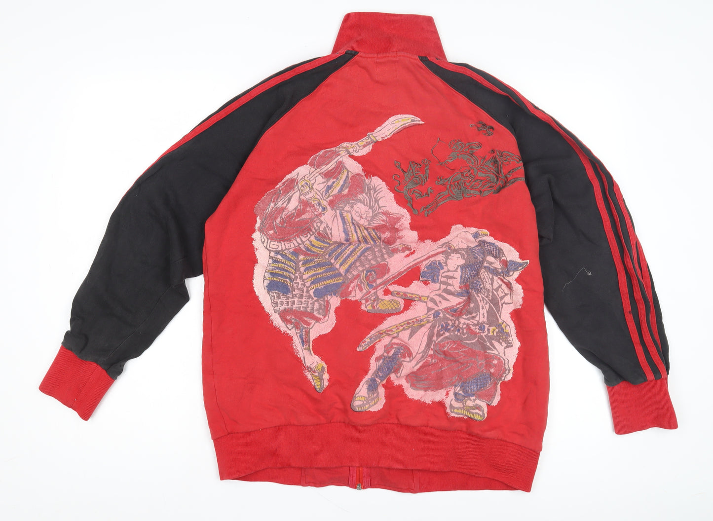 Pod Denim Men's Red Bomber Jacket, M, Anime Style