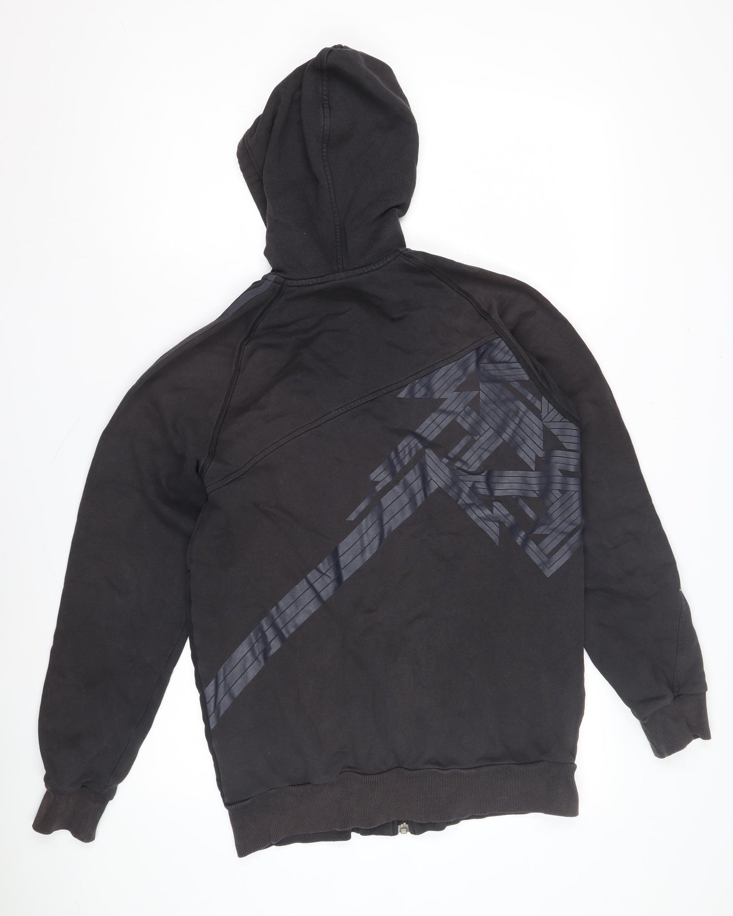 Adidas Men's Black Hoodie S Full Zip Logo