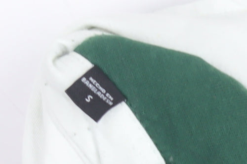 Only & Sons Green Polo Men S Embroidered Long Sleeve