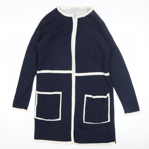 Jigsaw Women's Blue Cardigan - S, Wool, Casual, Autumn/Winter