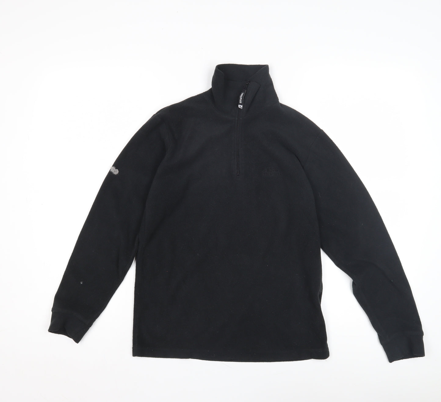 Trespass Unisex Kids Black Fleece 1/4 Zip Sweatshirt 13-14