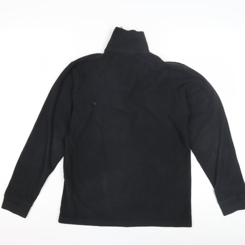 Trespass Unisex Kids Black Fleece 1/4 Zip Sweatshirt 13-14