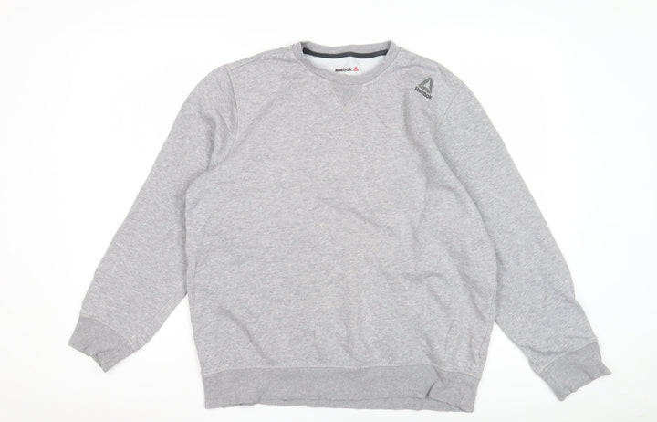 Reebok Grey Men's M Sweatshirt Logo Fleece