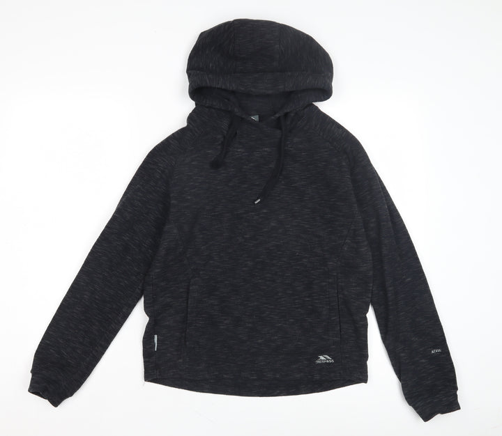 Trespass Unisex Black Pullover Hoodie Size 12