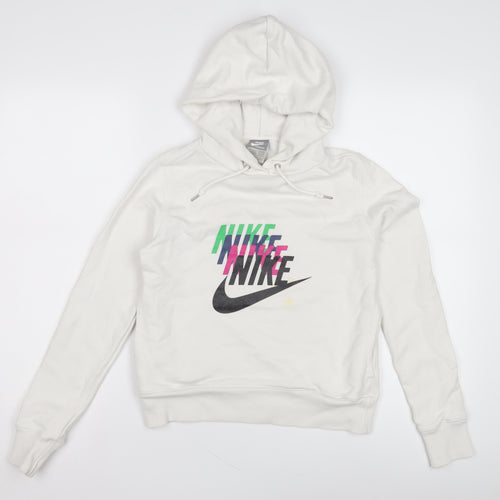 Nike Women's White Pullover Hoodie Size 8