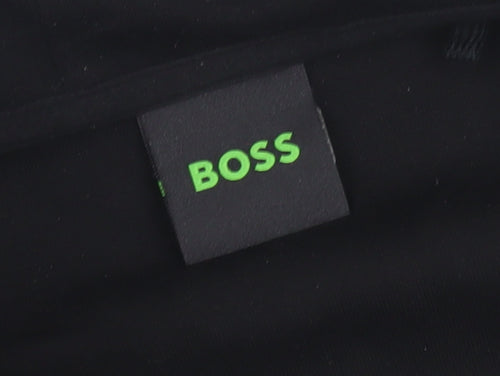 Boss Men's Black Full Zip Hoodie - Size Regular