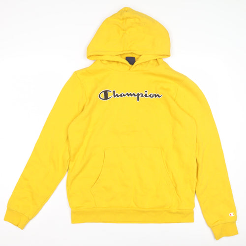 Champion Boys Yellow Fleece Hoodie 2XL Pullover