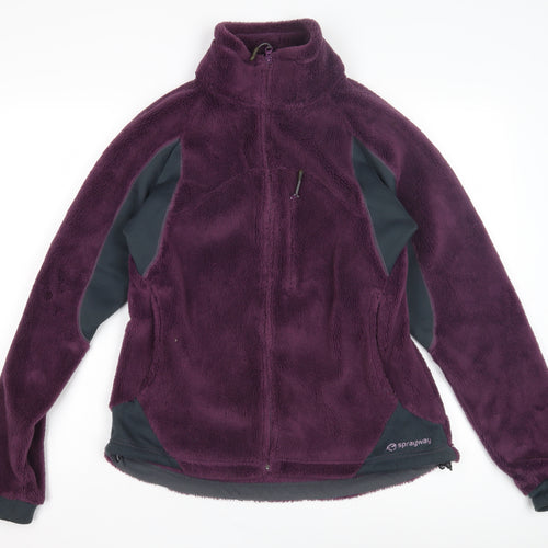 Sprayway Women's Purple Fleece Jacket Size UK 10