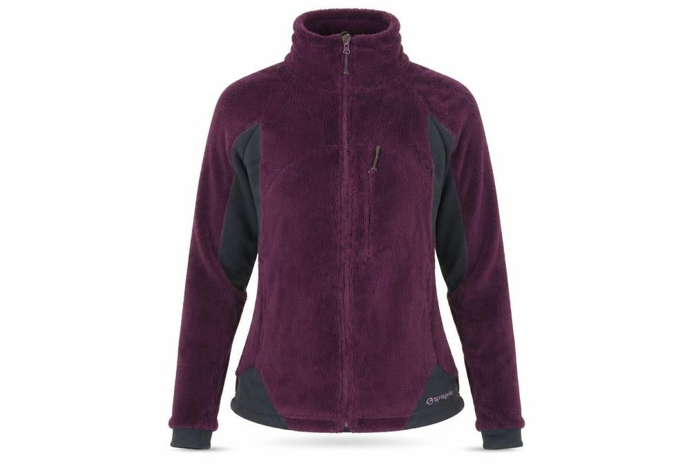 Front view of Sprayway Women's Purple Fleece Jacket, size UK 10