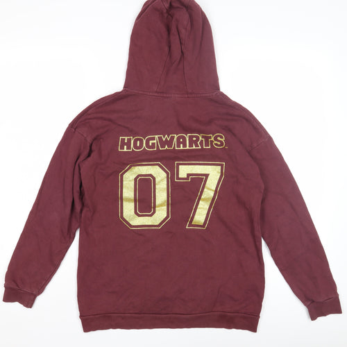 George Girls Red Hogwarts Pullover Hoodie 12-13 Years