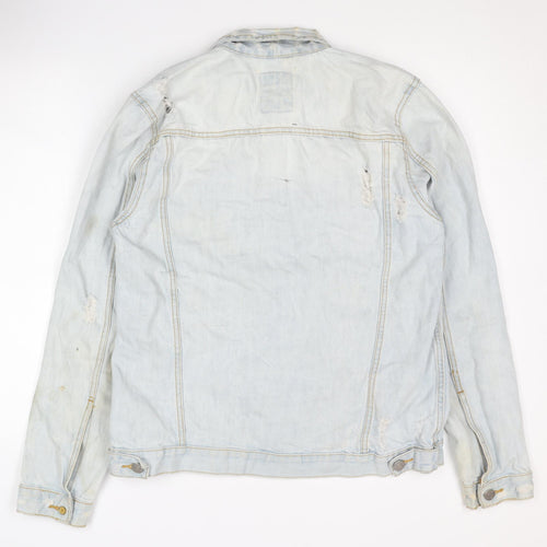 Brave Soul Women's Blue Denim Jacket M Casual