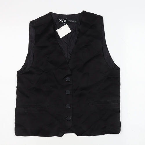 Zara Men's Black Waistcoat S Formal Suit Vest