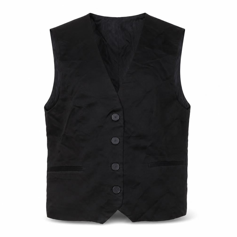 Zara Men's Black Waistcoat S Formal Suit Vest