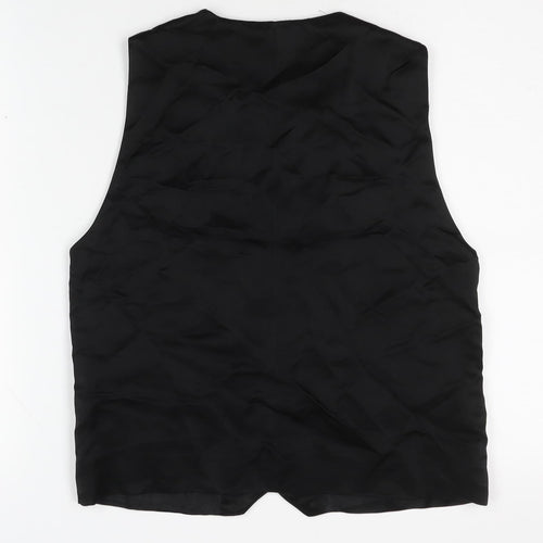 Zara Men's Black Waistcoat S Formal Suit Vest