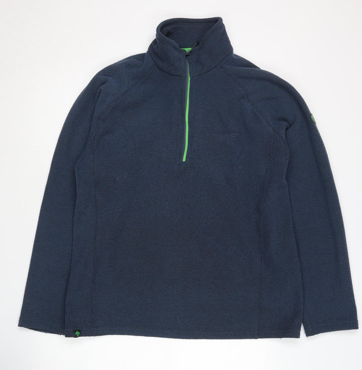 Regatta Great Outdoors Men's Blue Fleece 1/2 Zip Pullover L