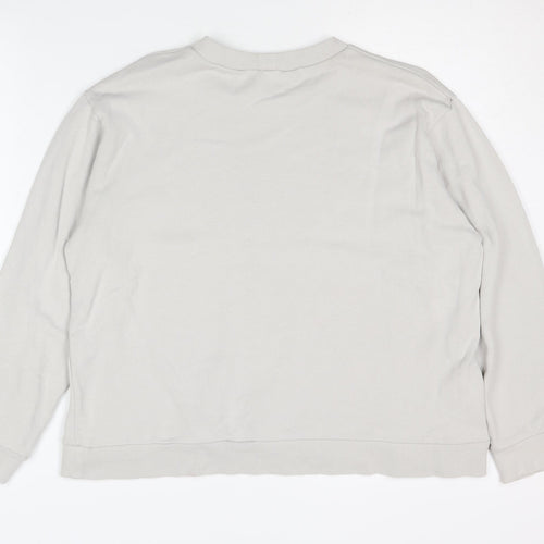 Zara Women's Ivory Graphic Sweatshirt, Size S, Cotton