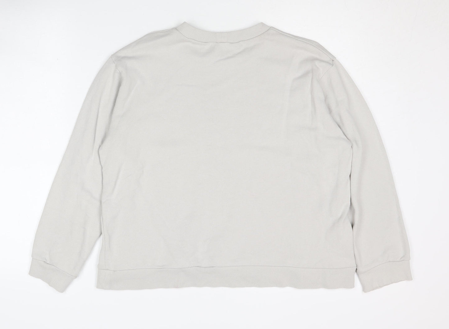 Zara Women's Ivory Graphic Sweatshirt, Size S, Cotton