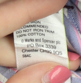 Marks and Spencer Men's Multicoloured Striped Dress Shirt