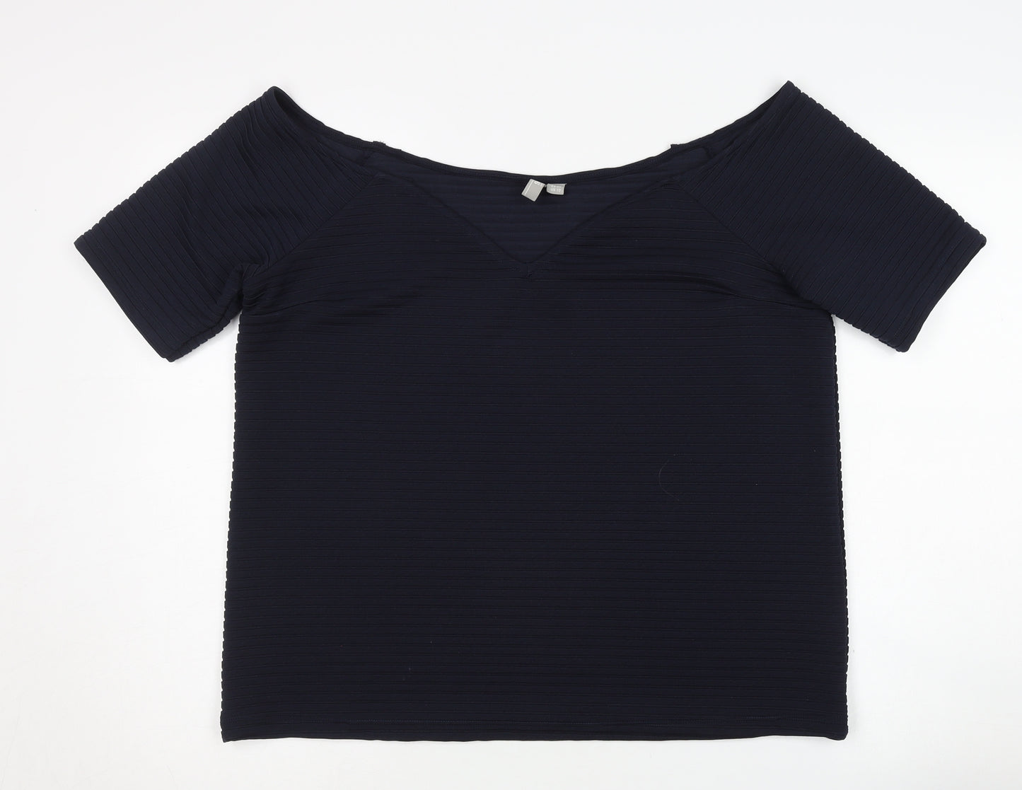 ASOS Women Blue Short Sleeve Top Size 16