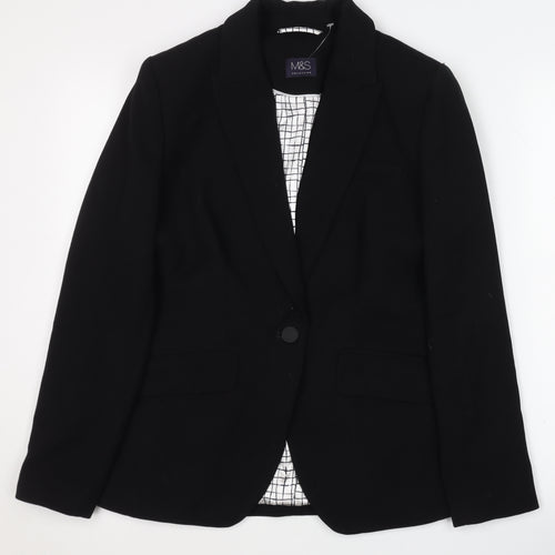 Marks and Spencer Women's Black Blazer Size 10