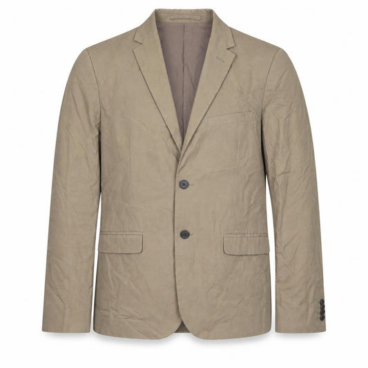 H&M Men's Beige Blazer Jacket EU 38 Single-Breasted