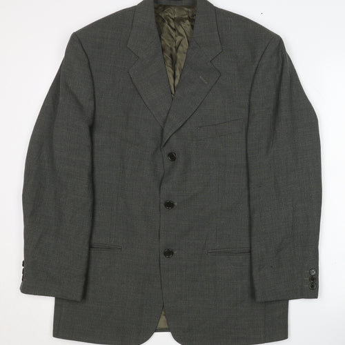 Marks and Spencer Green Check Men's Blazer 38S Jacket Formal