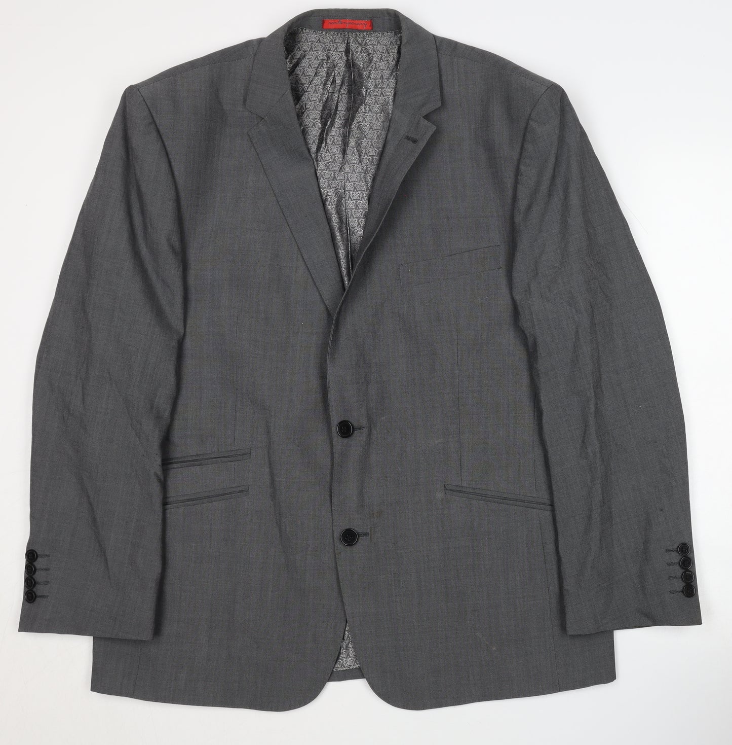 Skopes Men's Grey Blazer 44S Two-Button Formal