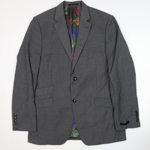 Ted Baker Men's Grey Blazer 40R - Formal Jacket