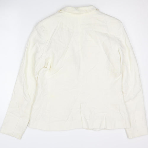 ASOS Women's Ivory Blazer Size 12 Relaxed Fit Elegant